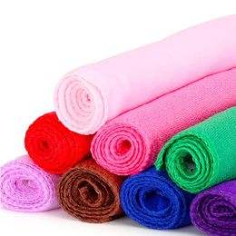 High quality 100pcs/ lot Microfiber Water Ultra-Absorptive Bath Dry Towel For Dog Pet Mix Colours IC796