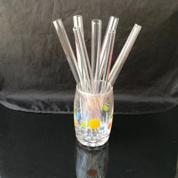 European and America Printed glass straw 20cm   , Wholesale Glass bongs Oil Burner Glass Pipes Water Pipes Oil Rigs Smoking Free Shipping...