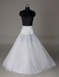 In Stock UK USA India Petticoats Crinoline White A-Line Bridal Underskirt Slip No Hoops Full Length Petticoat for Evening/Prom/Wedding Dress