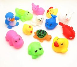 Baby Animal Interesting Bath Toys Children Soft Rubber Water Toys Kids Spraying Squeeze Infant Swim Plaything
