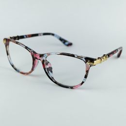 2021New Eyeglasses Frame Wholesale Vintage Designer Patchwork Style Good Plastic Optical Frames With Special Design Metal Hinge 5 Colours