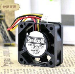 Original SANYO DC12V 0.11A 9A0412J7D06 4015 40*40*15MM 4cm three wire double ball fan