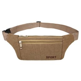 150pcs 32*22*12cm Men Durable Outdoor Sport Canvas Fanny Pack Running Waist Bag Bum Cycling Pouch Belt Hip Waist Bag