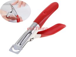 100pcs/lot New red Manicure Tool Acrylic UV Gel False Nail Clipper /Nail Edge Cutter Tips Nail clipper