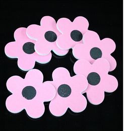 Wholesale-Lowest Price Professional Nail Files Buffer Buffing flower shape Grit Sandpaper DropShipping Free Shipping