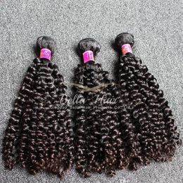 1024 inch 4pcs lot human hair extentions top quality malaysian hair grade 9a natural black curly hair weft free shipping