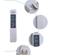 Digital TDS EC Meter LCD TDS&EC Temperature Tester 0-9990 TDS Conductivity Water Liquid Quality Tools 100pcs wholesale