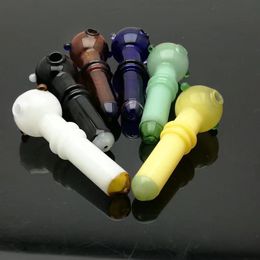 Colour Two Wheeled Bullous Pipe, Wholesale Glass Bongs Oil Burner Glass Pipes Water Pipes Glass Pipe Oil