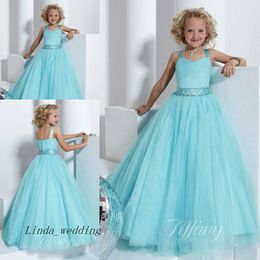 Lovely & Beautiful Baby Blue Girl's Pageant Dress Party Cupcake Flower Girl Pretty Dress For Little Kid