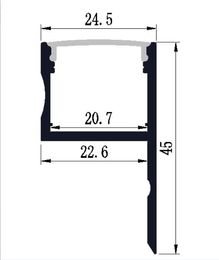 Free Shipping 2m/pcs 50pcs/lot NEW approval for Extrusion Aluminium LED Rigid Bar Profile accessory for LED Strips Lighting