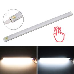 30cm 6W LED Touch Sensor Light 21 LED Light Closet Wardrobe Camping Emergency Cabinet USB Charging Ultra Thin Night Light White/Warm White