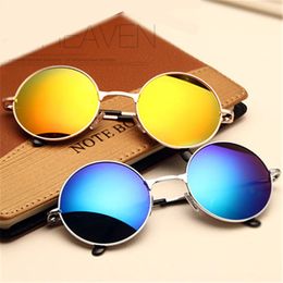 Wholesale-Classic Fashion Vintage round Sunglasses Women Female Sun glasses Vintage Circle men eyewear Feminine goggles sunglass