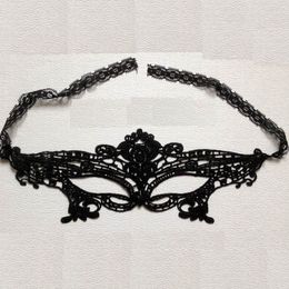 DHL Free shipping Black Sexy Lace Mask Cutout Eye Mask for Halloween Masquerade Party Fancy Dress Costume
