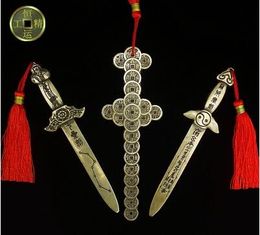 Open bronze Qixing sword money sword pendant town house zhuo evil spirits evil home feng shui ornaments antique weapons