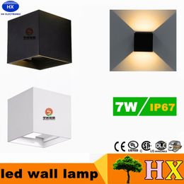 7W Wall lamps IP65 cube adjustable surface mounted outdoor led lighting sconces led outdoor wall light up down led cabinet lighting