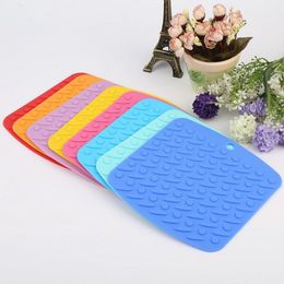 Silicon Heat Resistant Table Mat Pan Placemats Pot Holders Kitchen Table Mats Waterproof Eco-Friendly Anti Slip Soft Kitchen Holder