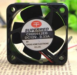Genuine SUPERRED 92*92*25 DC12V 0.19A CHA9212CB-M 9CM 2 wire ultra quiet double ball cooling fan