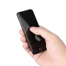 Оригинальная мода Anica разблокирована Ультратонкая кредитная карта Мобильные телефоны Сенсорный Кнопка Металлический корпус Двойные SIM-карты FM Bluetooth Dialer Mini Сотовый телефон
