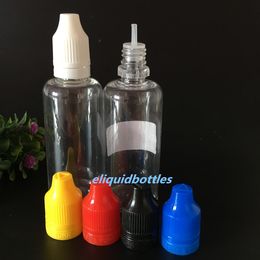 Tamper Evident ChildProof Screw Cap 1000Pcs 50ml PET Dropper Bottles 50 ml Plastic E Juice Bottles Free DHL