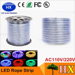 Hot 2wire LED round rope light diameter 13MM 36leds/meter LED Rope Light for decoration lighiing Disco Bar Pub Christmas Party