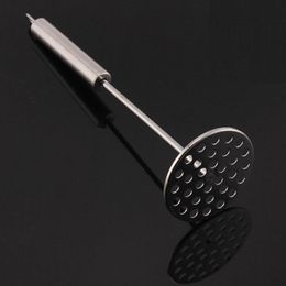 Fashion Kitchen Tools potato masher stainless steel round plate 32 holes kitchen gadget cooking tools accessories