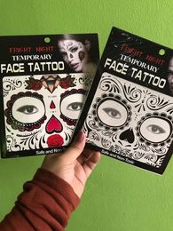 fright night temporary face tattoo Body art chain transfer tattoos temporary stickers in stock 9 styles 200pcs