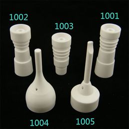In Stock ! 14mm 18mm Ceramic domeless Nails with male female glass joint ceramic carb cap VS GR2 titanium nail,Fast Shipping