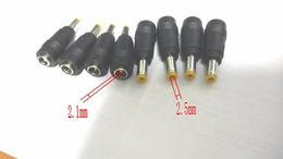 100pcs copper 5.5mm x 2.1mm Female TO 5.5mm x 2.5mm Male DC Power CONNECTOR