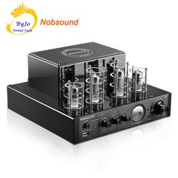 Nobsound MS-10D MKII MS-10D MKIII Tube Amplifier Black HI-FI Stereo Amplifier 25W+25W 2.1 channel AMP Support Bluetooth and USB 110V or 220V