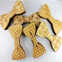 Goodwood Wood Bow Ties 8 styles Handmade Vintage Traditional Bowknot For Gentleman Wedding Wooden Bowtie Free Fedex TNT