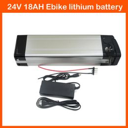 700W 24V Lithium battery 24 v battery pack 24V 18AH Electric Bike Battery with 29.4V 3A charger and 30A BMS Bottom Discharge