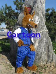 High-quality Real Pictures Deluxe Australian dog Mascot Costume Mascot Cartoon Character Costume Adult Size free shipping