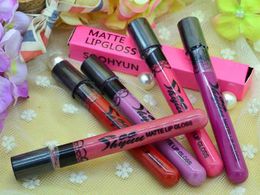 120pcs/lot SOOHYUN Matte Paint Velvet Liquid Lipstick Waterproof Long Lasting Lip gloss 24 Colours Sexy Red Purple Lipgloss