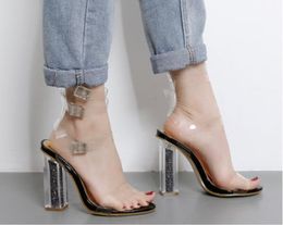 2017 fashion women blingbling shoes open toe sandals ankle strap high heels sequined heel gladiator sandals wedding shoes
