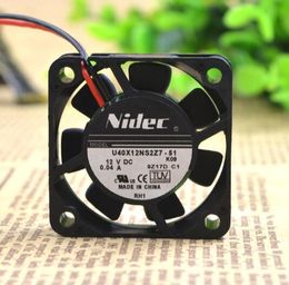 Nidec U40X12NS2Z7-51 40*40*10 4CM 12V 0.04A 2 wire ultra quiet cooling fan