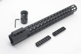 Tactical Ultralight 15 pollici Key mod Picatinny Rail per AR15 M4 M16 Free Float Handguard Spedizione gratuita