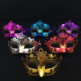 Hot Women Fairy Mask Eye Mask Venetian Masquerade Party Masks Carnival Dress Gold Plating Fancy Ball Costome mix color free shipping