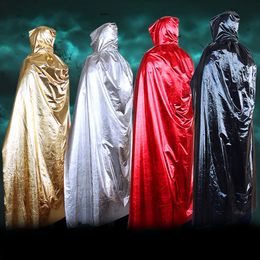 Sorcerer cloak 4 color Halloween Costume cosplay Theater Prop Death Hoody Cloak Devil Long Tippet Cape Free FedEx DHL