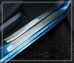 High quality 8pcs(4pcs built-in+4pcs builf-out)door sills footplate,protection bar with logo for Nissan Lannia/bluebird 2016