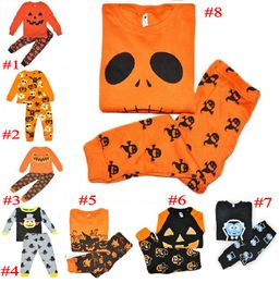 Nuovi set di abbigliamento per bambini Neonate Ragazzi Zucca Costumi di Halloween Pigiama per bambini Costume da festa di carnevale