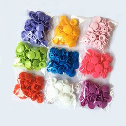 200 Sets T5 Plastic Snap Buttons Fasteners mixed color Snap button 12.4MM Buttons Cheap Buttons Free Shipping