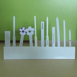 Acrylic Blank Double Row Perfume Test Paper Blotters Fragrance Smelling Strips Holder