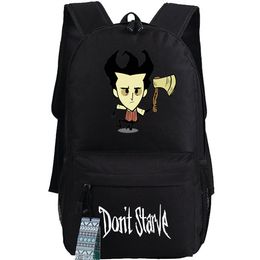 Dont Starve backpack The Hunger Games school bag Plain color day pack Hot sale game daypack