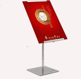Adjustable Poster Banner Display Stand Rack Poster Holder For A4/A3 Kt Advertising Board Metal Sign Holder