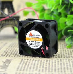 Original authentic Y.S.TECH FD244020EB DC24V 0.08A 4 cm 40*40*20MM 2 wire cooling fan