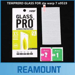 100pcs Quality Real 9H 2.5D Ultra Thin Tempered Glass Screen Protector For ZTE warp 7 N9519 Protective Film
