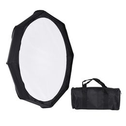 Freeshipping 8 Pole 80cm/31.5" Rubber White/Black Foldable Collapsible Beauty Softbox Flash Reflector Diffuser for Bowens Mount Studio