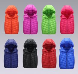 Baby kids winter cloths Outerwear ultra light duck down jacket vest sport children waistcoat vest Fashion Jacket Down Coat