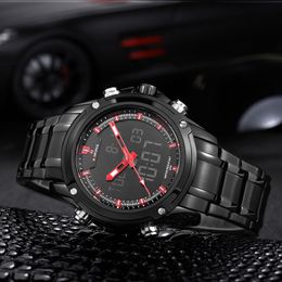 Sport Men's Quartz Wrist Watch NAVIFORCE Military Watch For Men Clock Full Steel Men Watches Relogio masculino Reloj Hombre 2016