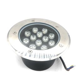 Edison2011 LED Underground Lamps 12W 12V IP67 Buried Recessed LED Outdoor Ground Garden Path Floor Yard Lamp Landscape Engineering Light